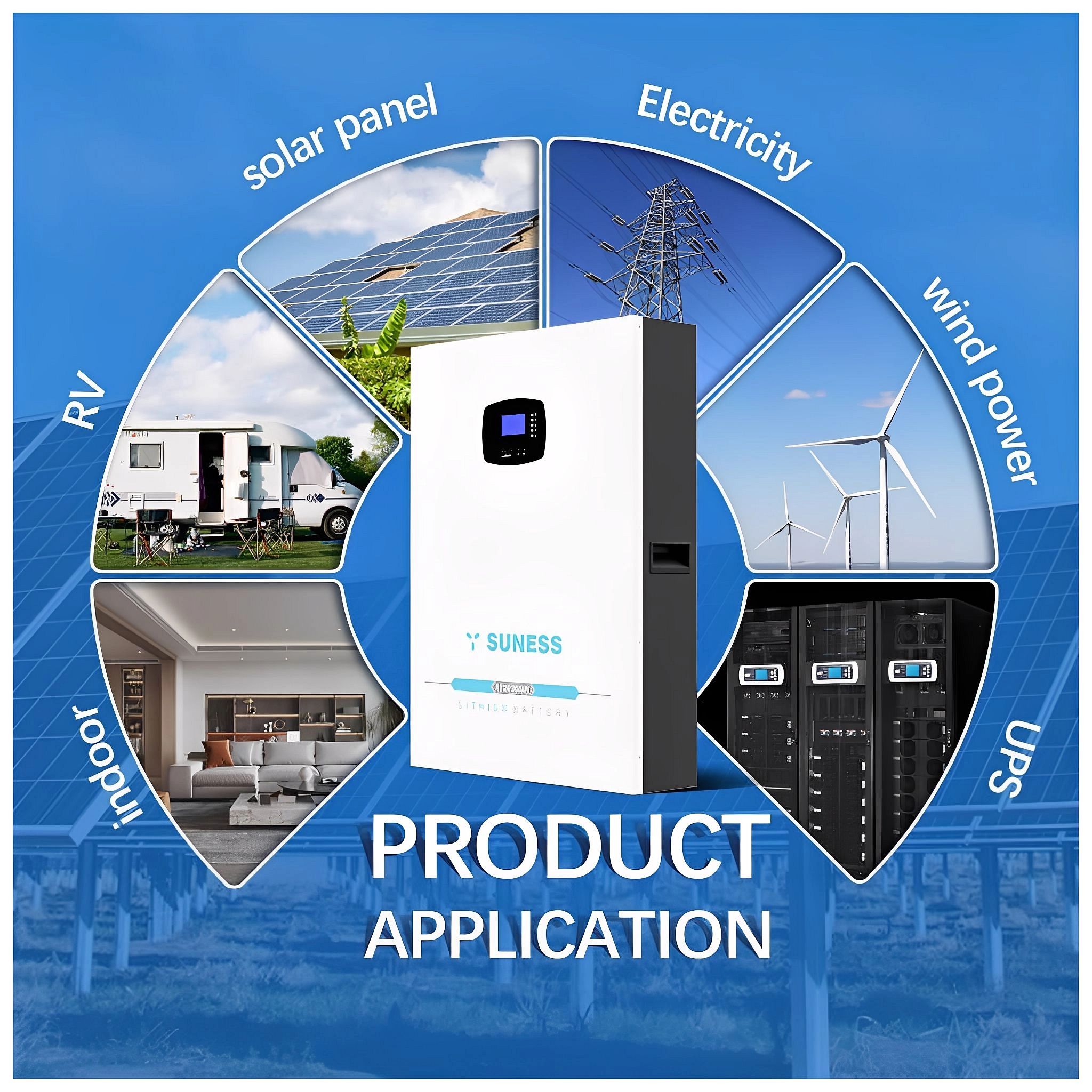 بطارية ليثيوم SUNESS 10.24kWh (سلسلة BY)