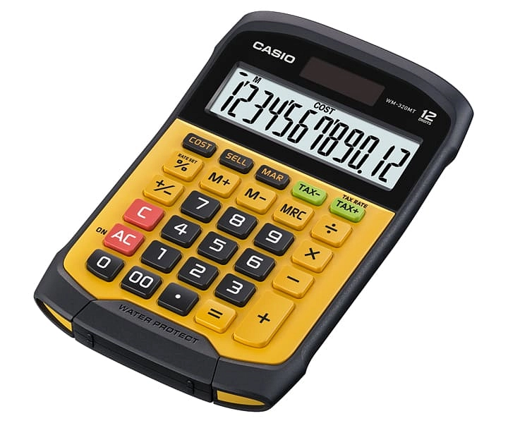 آلة حاسبة كاسيو 12 رقم وكالة ضد الماء WD-WM-320MT.
