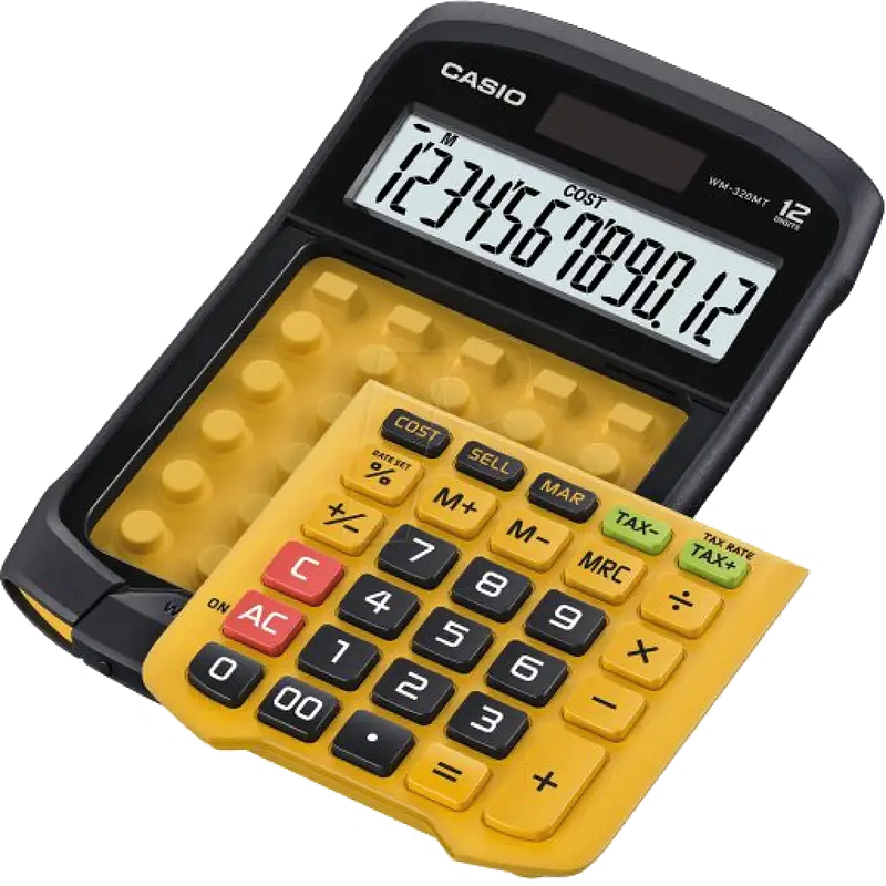 آلة حاسبة كاسيو 12 رقم وكالة ضد الماء WD-WM-320MT.