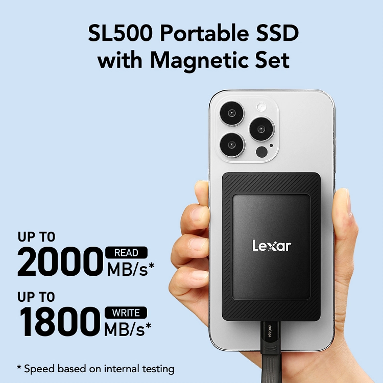 وحدة تخزين SSD محمولة Lexar SL500  ​المواصفات الرئيسية