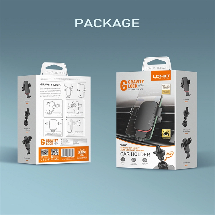 حامل هاتف السيارة الدوار من LDNIO MG10