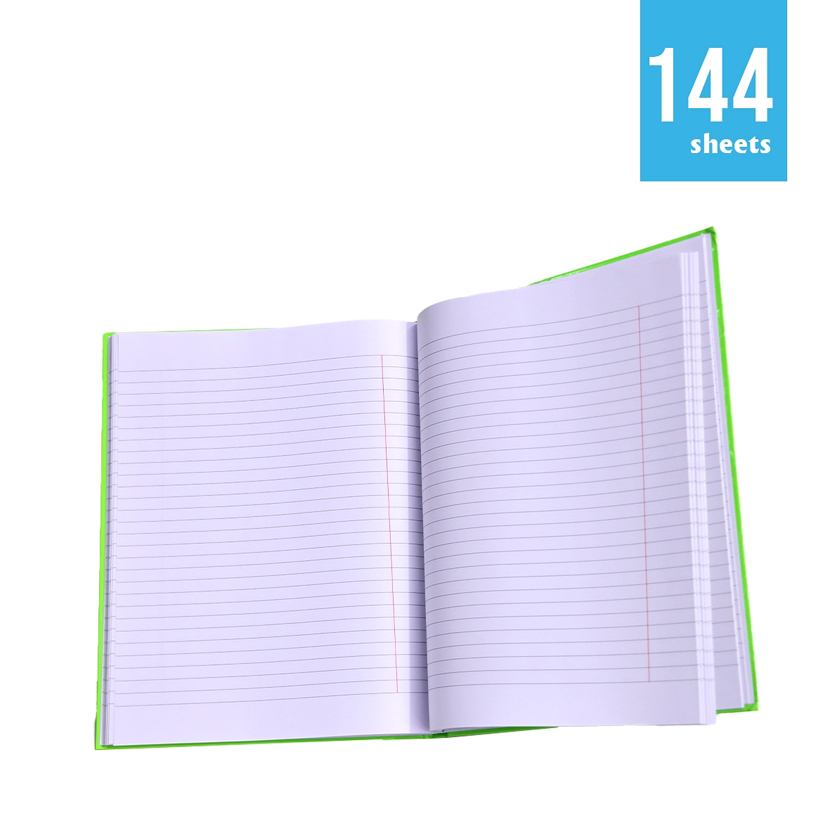 📚 دفاتر جامعة – 144 ورقة، غلاف كب مقوى ملون لبناني