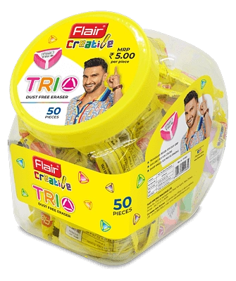 🧽 مساحة مثلث ملونة – فلاير Creative FLAiR TRIO