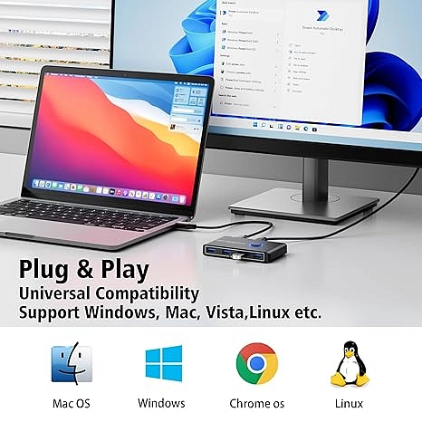 االمبدل الذكي USB 3.0 Switch Selector | تحكم مطلق بجهازين بضغطة زر 🔘🚀
