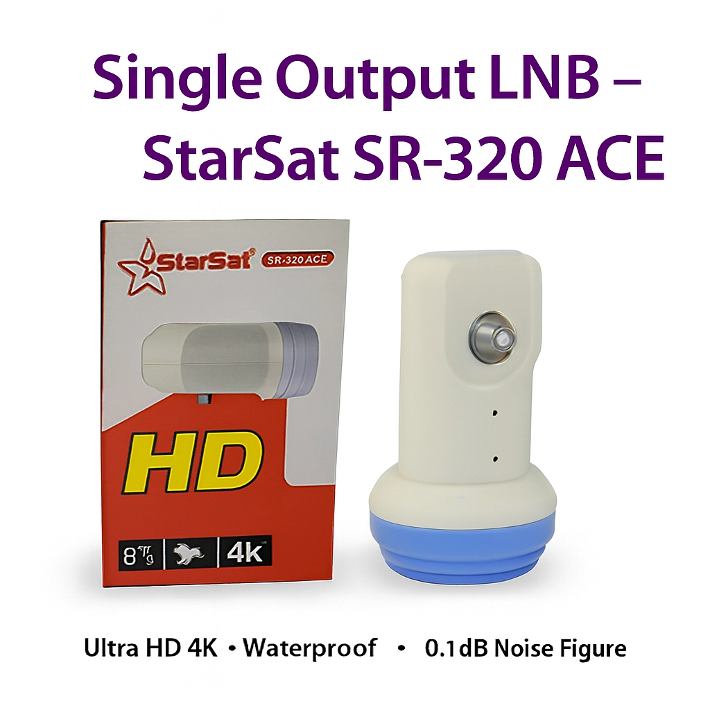 عدسة دش StarSat الأحادية (4K/UHD) | حلول الاتصال والتقنيات 📡🛰️