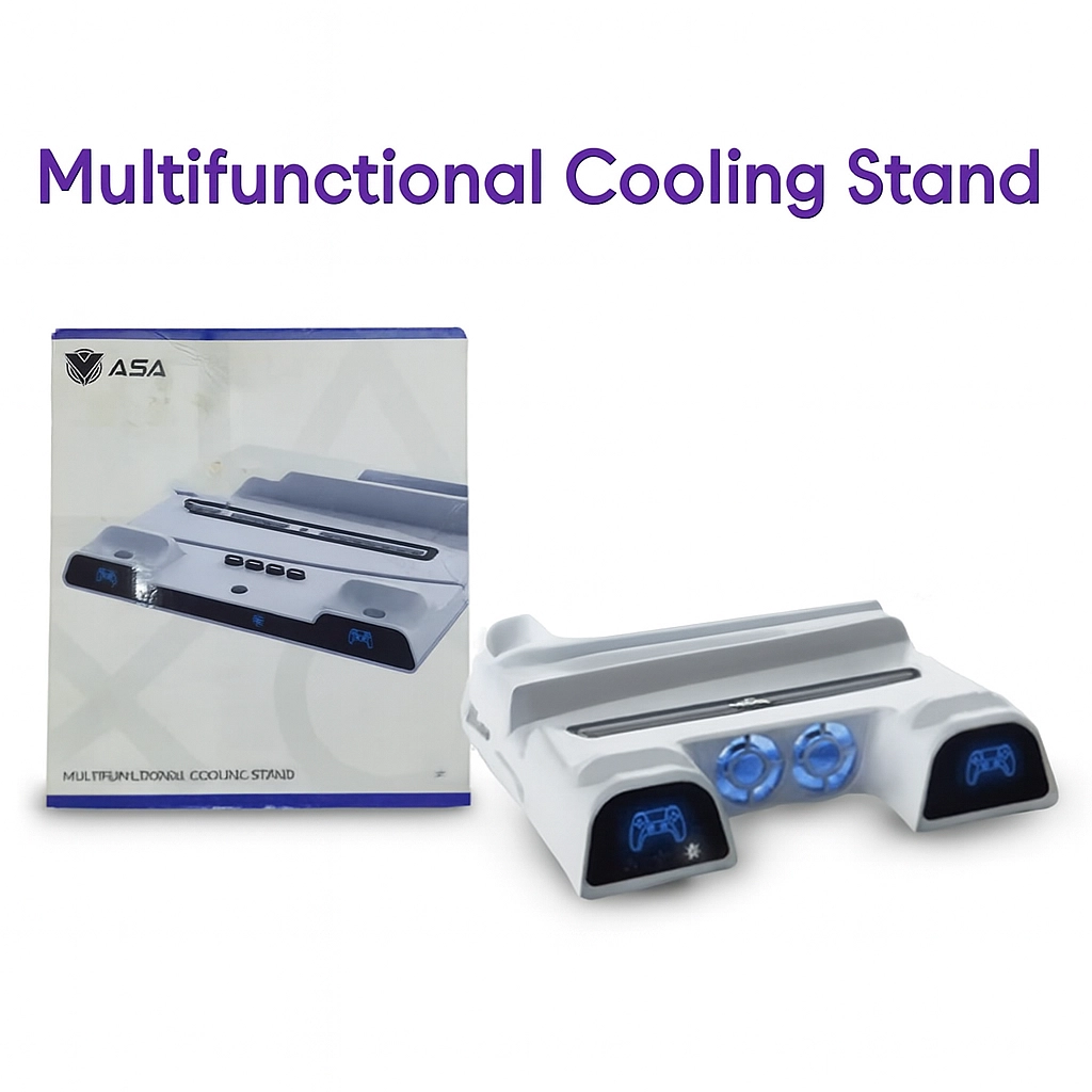 ستاند بلاستيشن 5 فات (ASA Multifunctional Stand) - الحل المتكامل لجهازك 🎮❄️