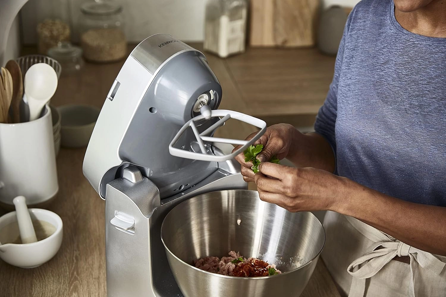 محضرة طعام كينوود بروسبيرو بلس 1000 واط فضي | KHC29.G0SI