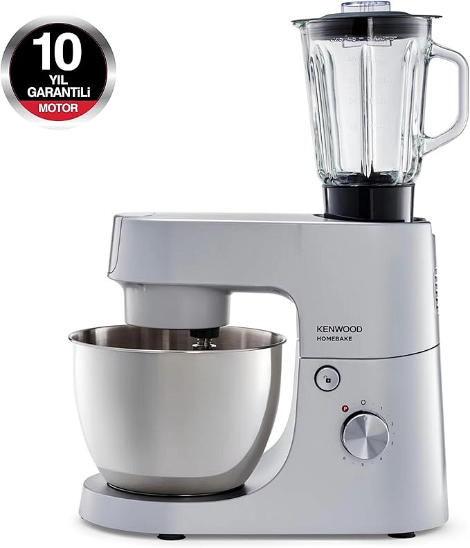 عجانة كينوود هوم بيك بلس 1400 واط مع خلاط زجاجي | KHH01.120SI