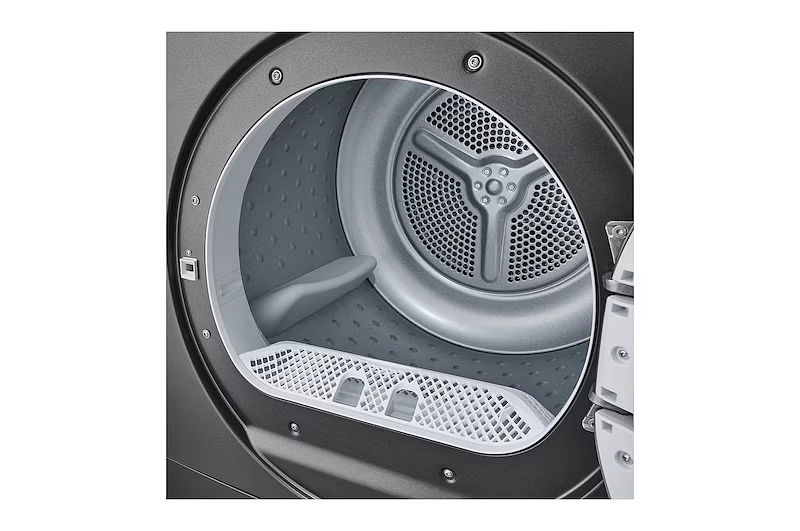 مجفف ملابس إل جي 8 كجم بمضخة حرارية (A++) - موديل RH80V3SV5WP - فضي داكن