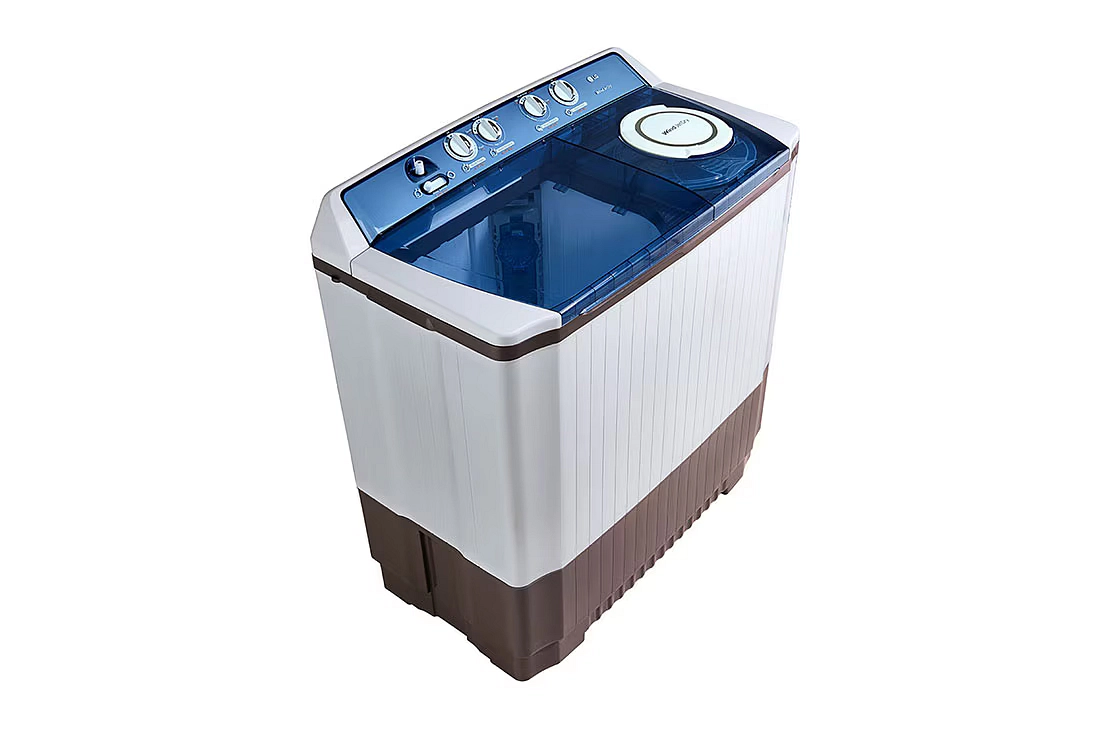 غسالة إل جي حوضين 14 كجم العملاقة - موديل P1860RWN - أبيض