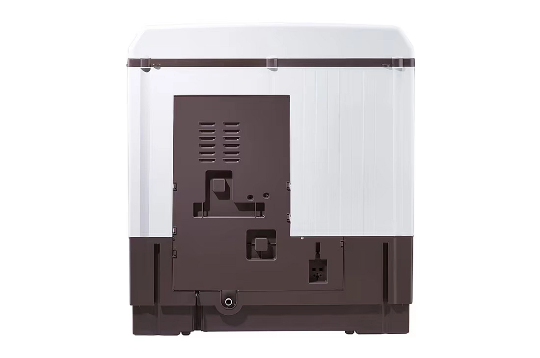 غسالة إل جي حوضين 14 كجم العملاقة - موديل P1860RWN - أبيض