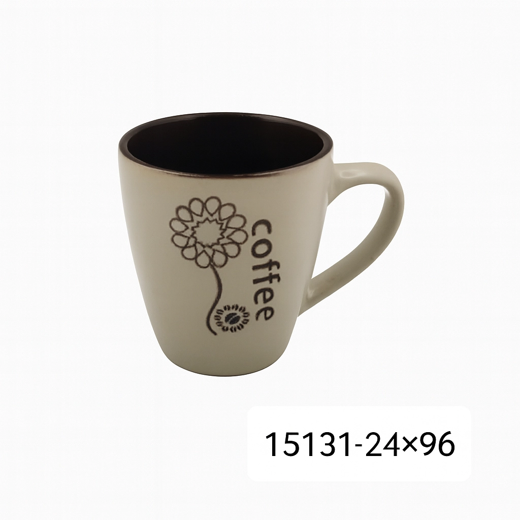 كوب قهوة سيراميك مودرن ملون - حبة واحدة (ألوان متعددة)