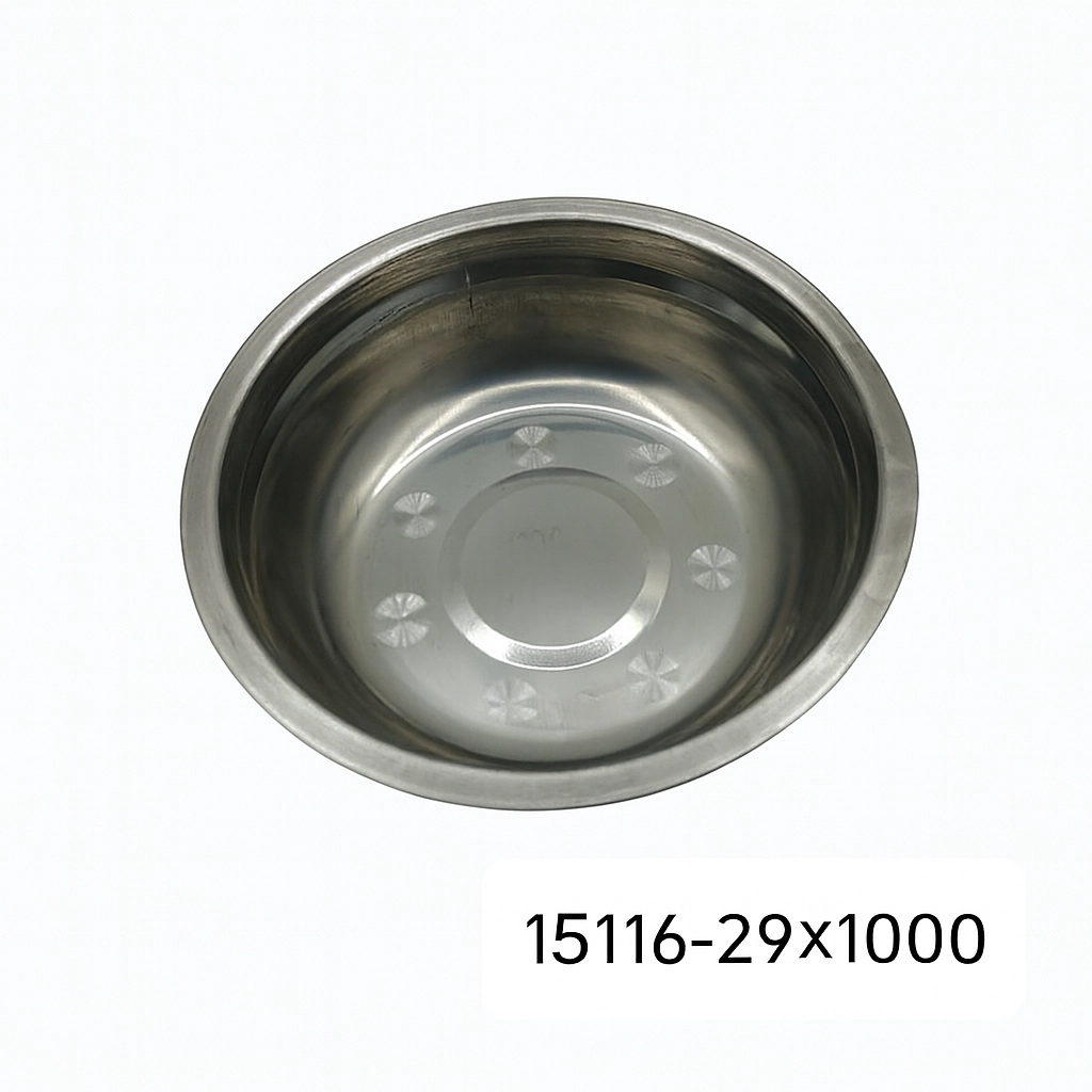 طقم صحون تقديم معدن (ستيل) نقش ورود - 12 حبة (درزن)