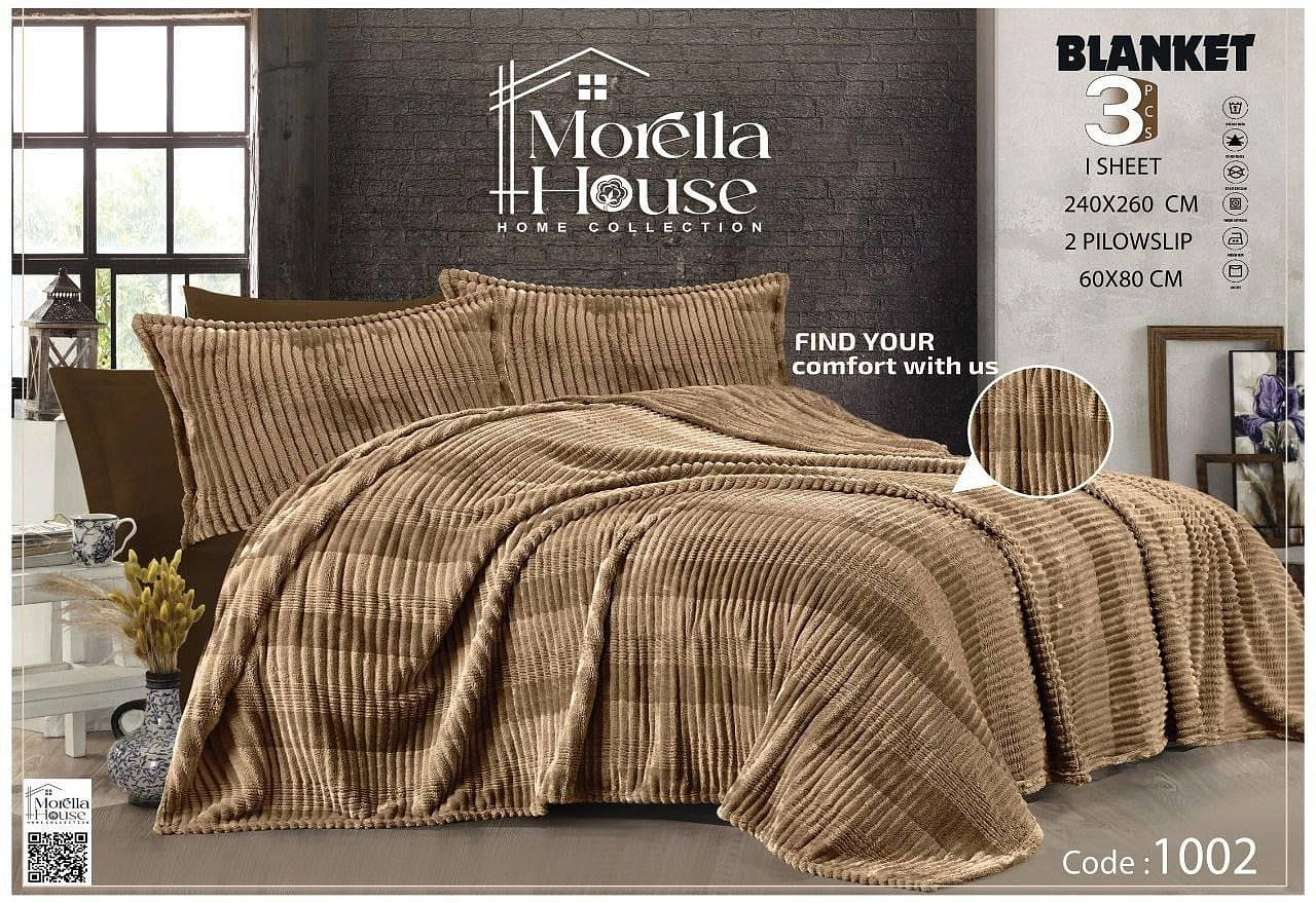 طقم سرير شتوي 3 قطع – Morella House (موديل 1002)