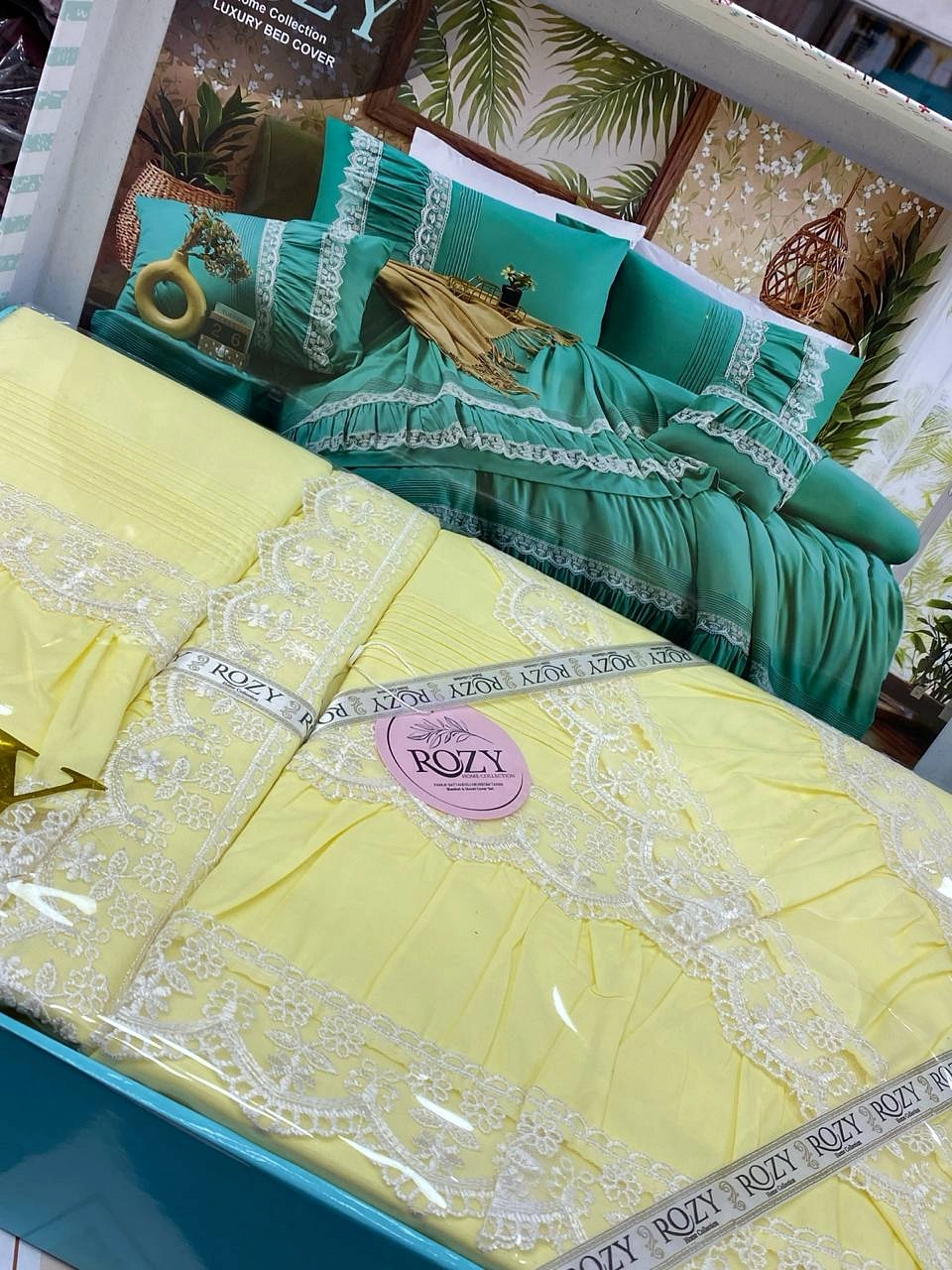 طقم سرير كبير قطن