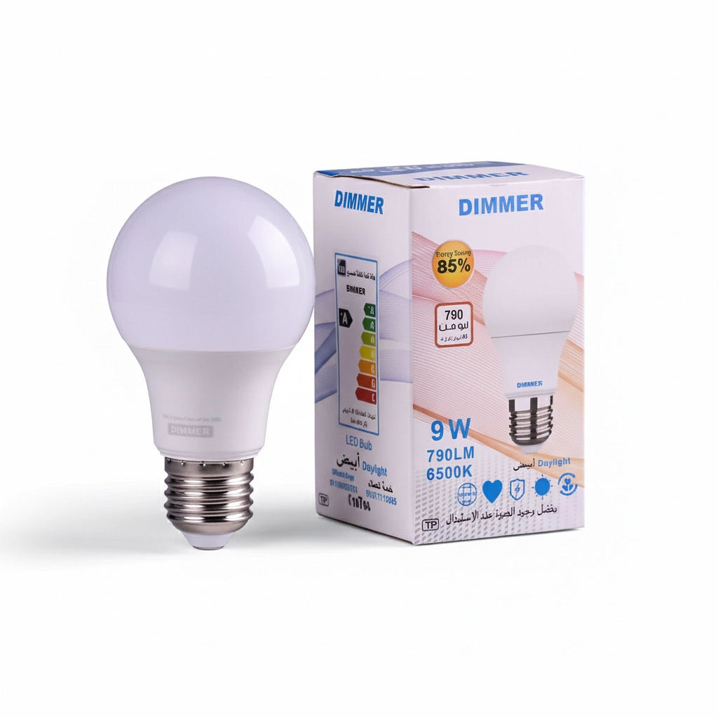 عدد 5 لمبة ليد سبرينت 9 واط من فينوس e27 ابيض