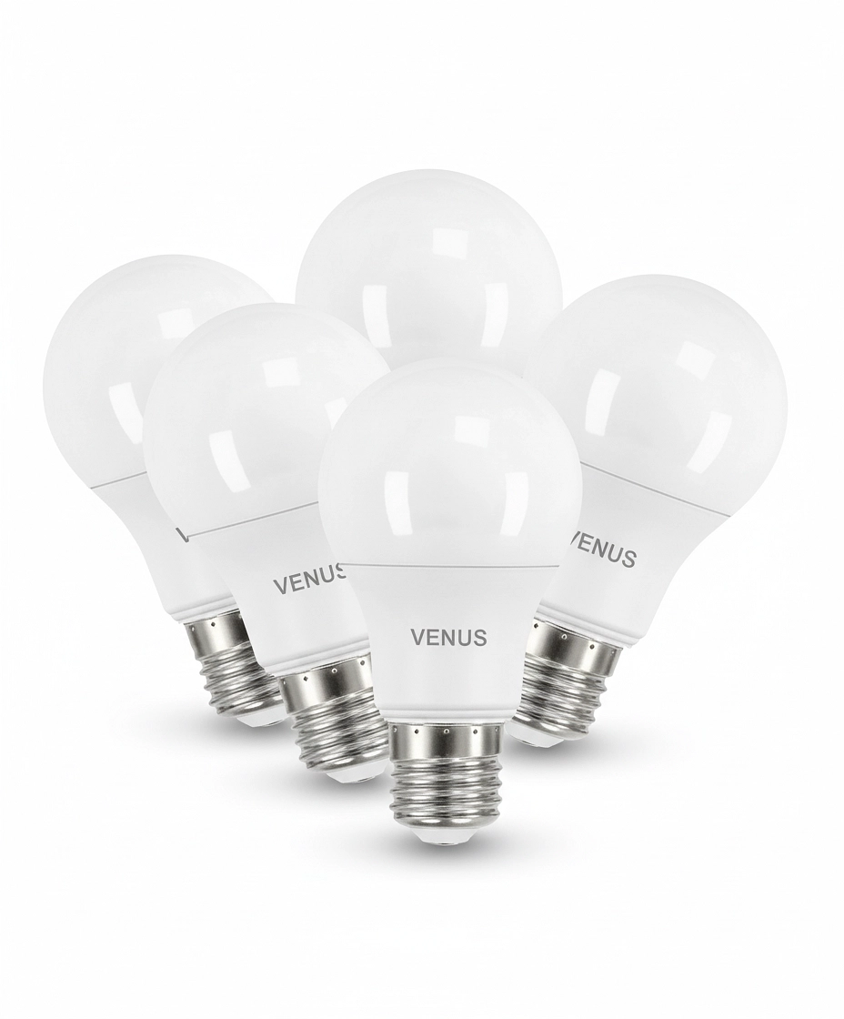 عبوة 5 لمبات لِيد فينوس 12 وات – إضاءة قوية موفرة للطاقة