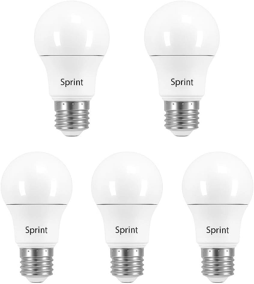 فينوس سبرينت، مجموعة ٥ لمبات LED، ٩ واط، ٨١٠ لومن، أبيض، ٦٥٠٠ كلفن، قاعدة E27