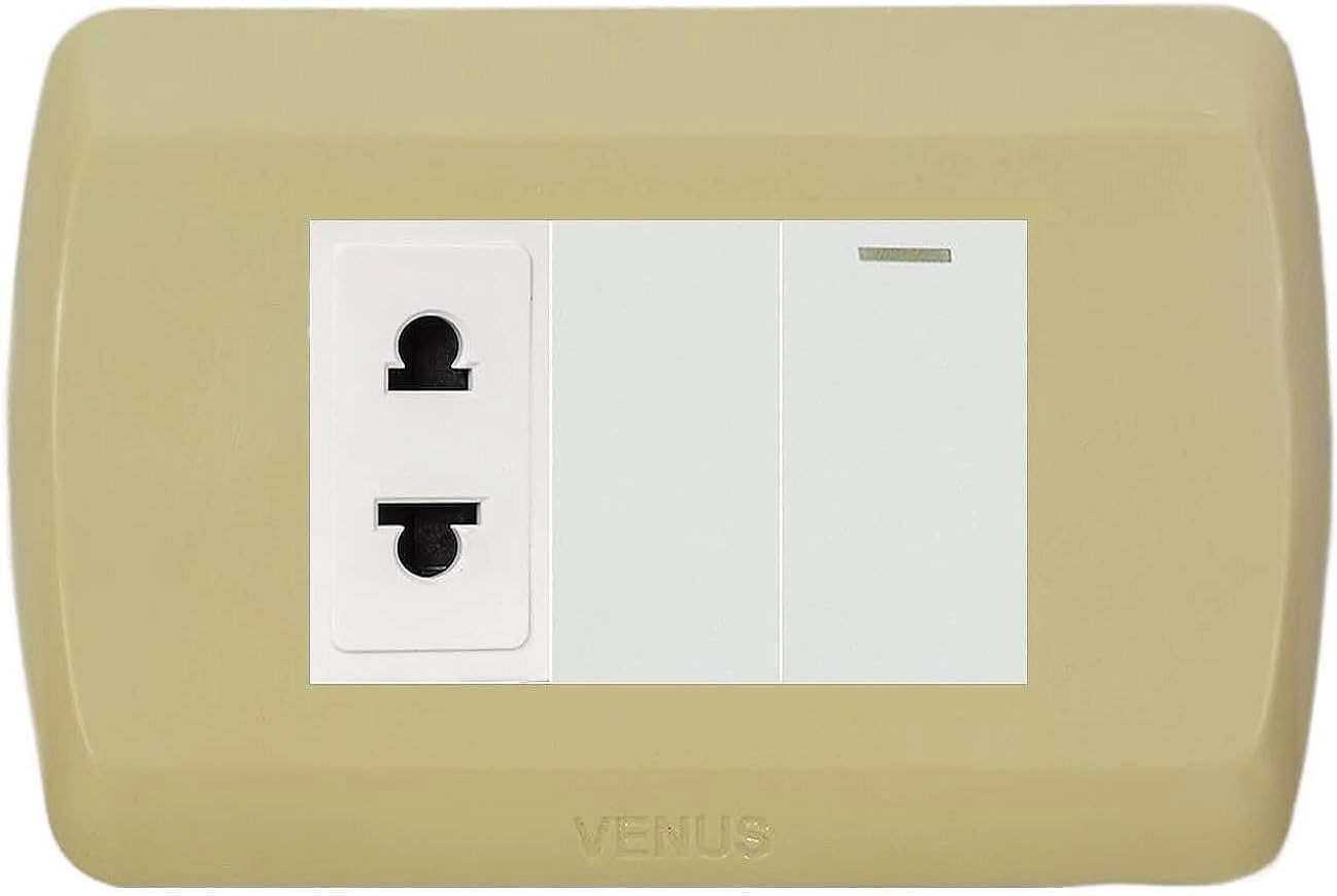 باقة تشطيب الكهرباء من فينوس - تحتوى على 50 وش - 50 شاسيه - 50 لقمة بريزة - 30 لقمة مفتاح - 50 سدادة - 3 لقمة دش - 3 لقمة تليفون - 3 مفتاح باللمبة - 2 بريز ثلاثى - 1 زر جرس (لون الوش بيج)