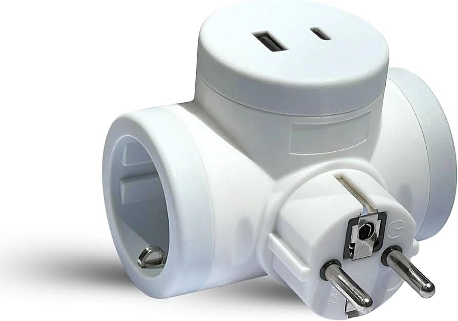 مشترك السويدي، مخرجين شوكو، ٢ منفذ A-C ، ٢٣٠ فولت، ٣٦٨٠ واط، ضمان ١٠ سنوات، أبيض