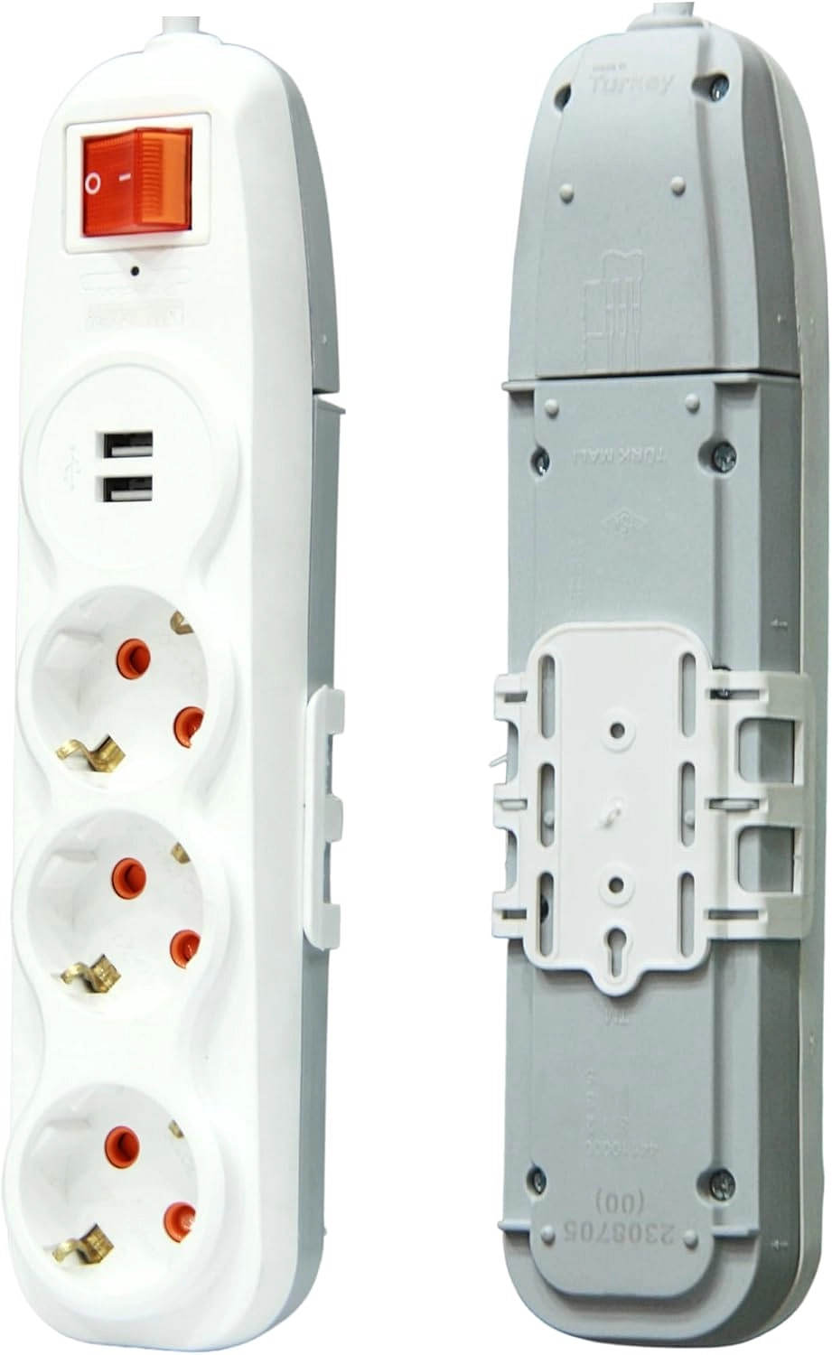 مشترك كهرباء من السويدي، 16 أمبير، بحد أقصى 3600 وات، وصلة كهربائية متعددة (3 منافذ مع 2 USB وكابل طول 3 متر)