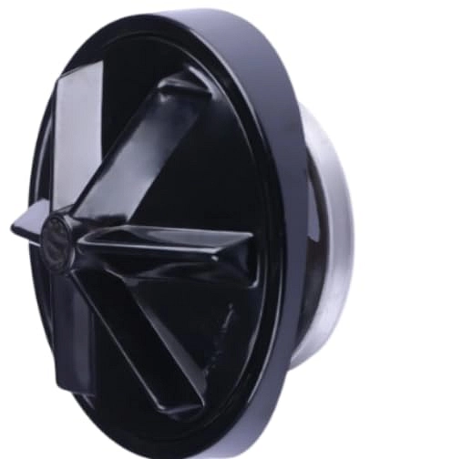 قطع غيار مروحة الغسالة عادية بلي، بلاستيك أسود، مع حلقات تثبيت