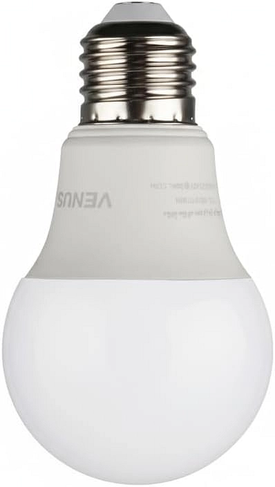 فينوس لمبة ليد، ٩ واط، ضوء نهاري أبيض ٦٥٠٠ كلفن، قاعدة E27، طقم ٥ قطع