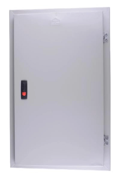 لوحة المعدنية لتركيب ٤ عدادات، مقاومة للصدأ، لون أبيض