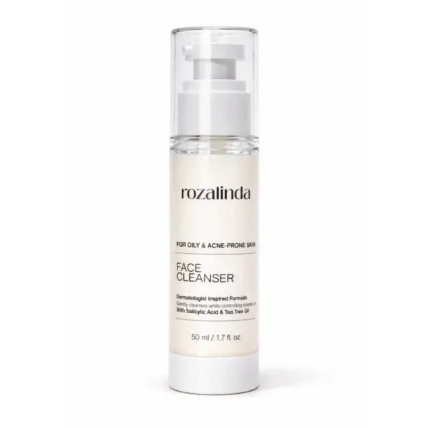 Rozalinda Face Cleanser for Oily & Acne-Prone Skin – 50ml