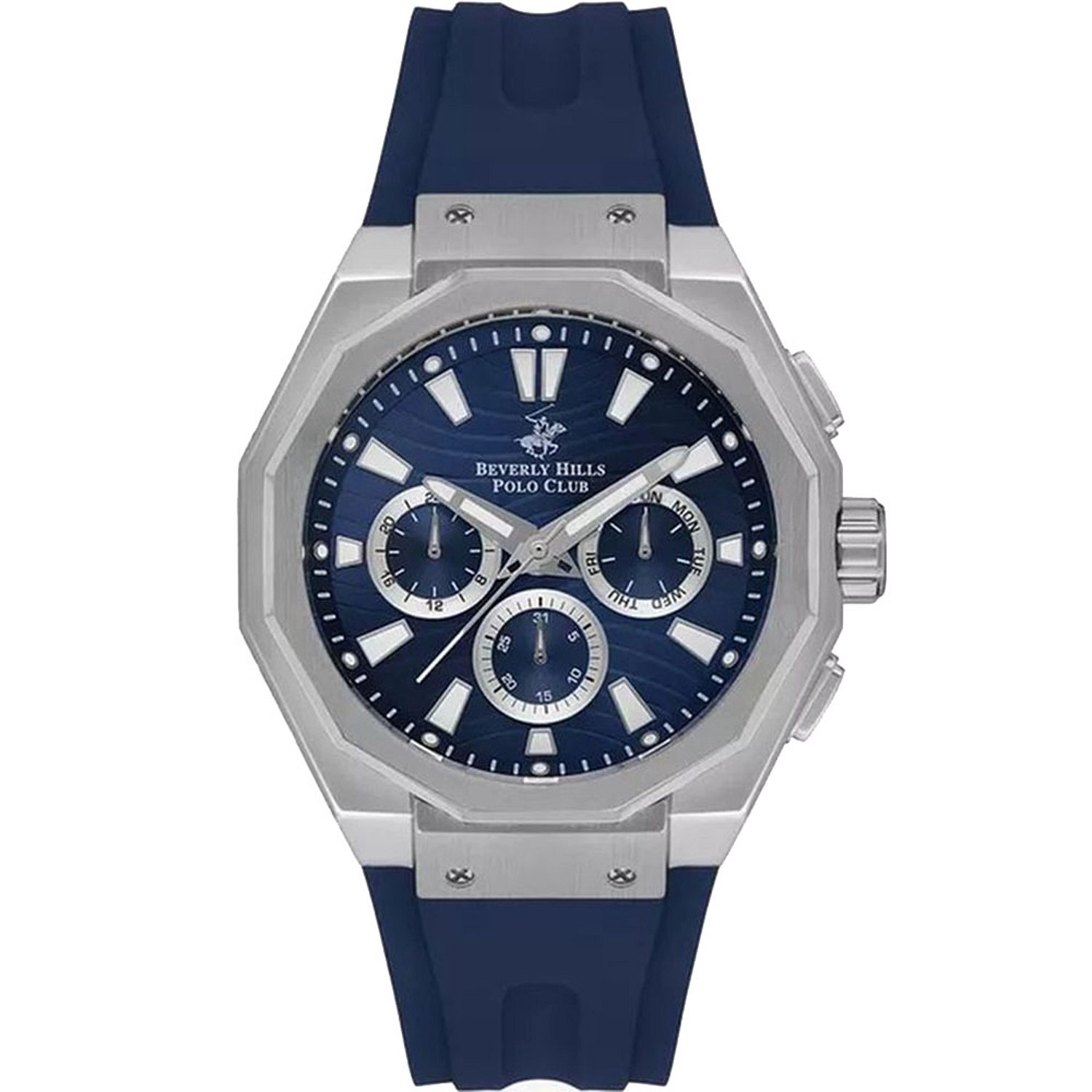 Beverly Hills Polo Club Men’s Multi Function Blue Dial Watch – BP3557X.399