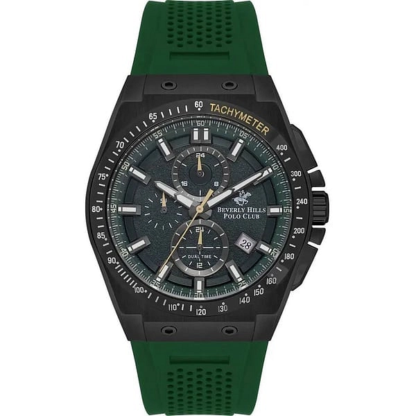 Beverly Hills Polo Club Men’s Multi Function Green Dial Watch – BP3541X.675