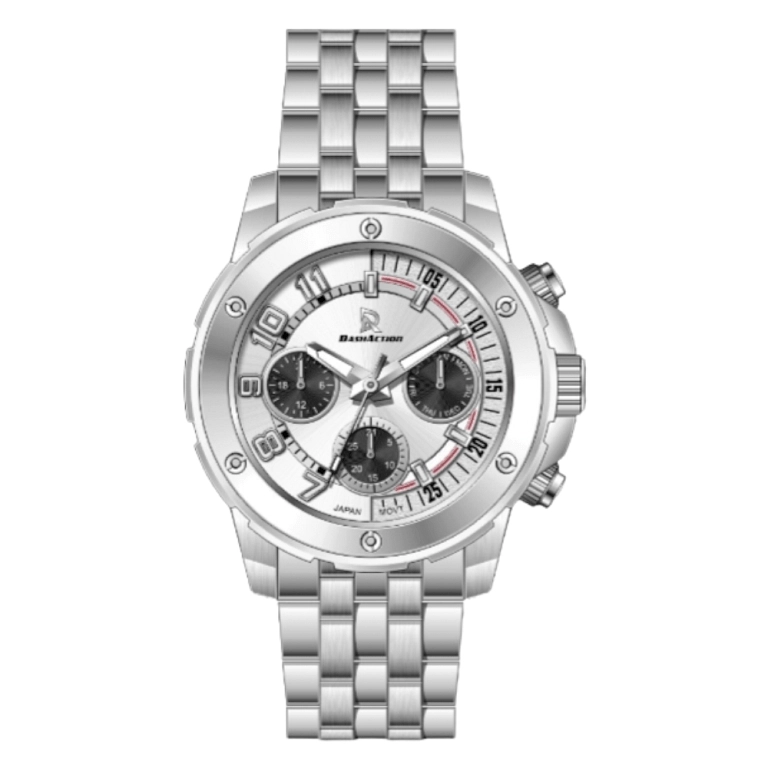 DASH ACTION WATCH-MEN-STAINLESS STEEL- D1956-SS