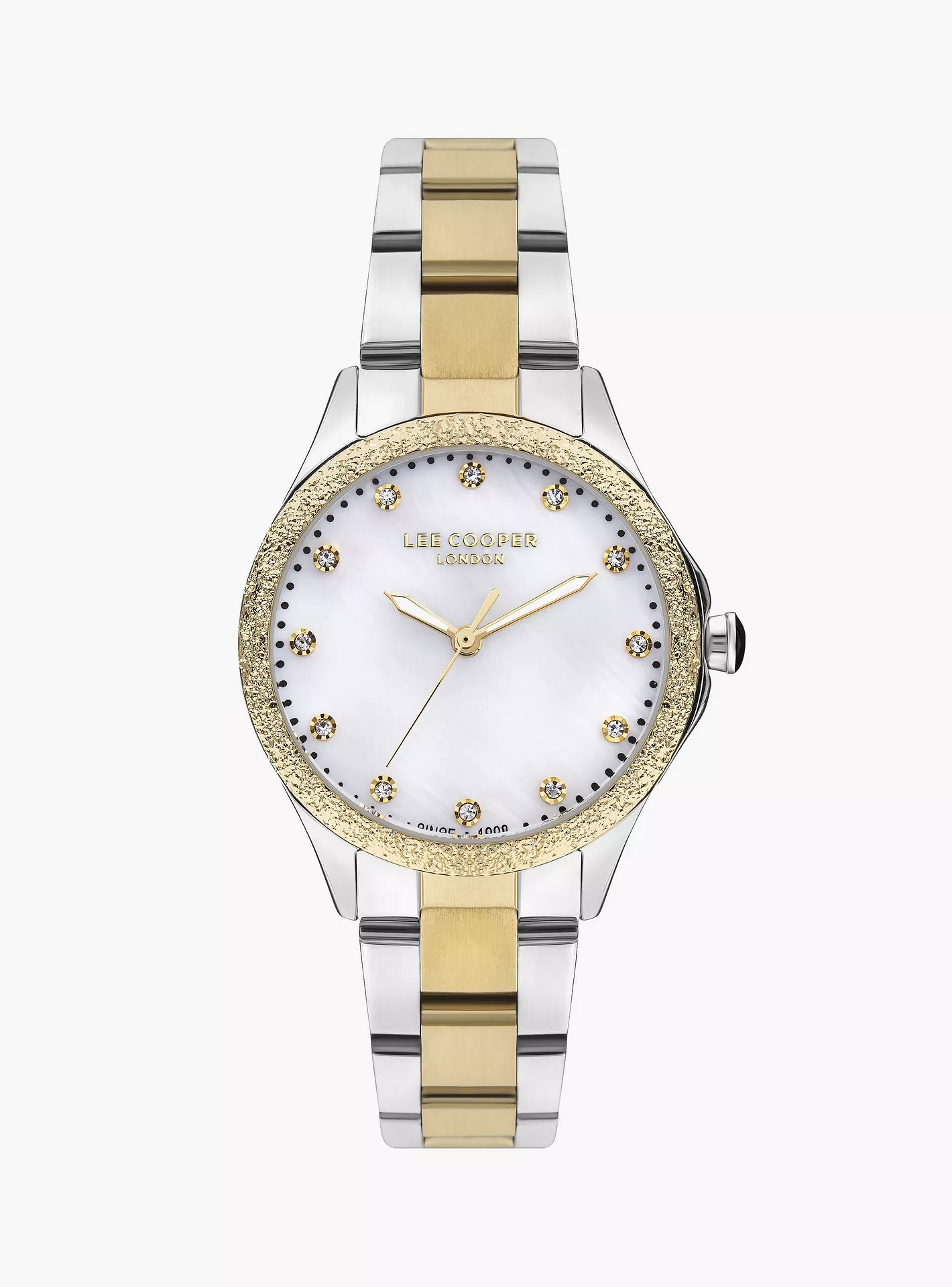 LEE COOPER Women’s Analog White MOP Dial Watch – LC07840.220