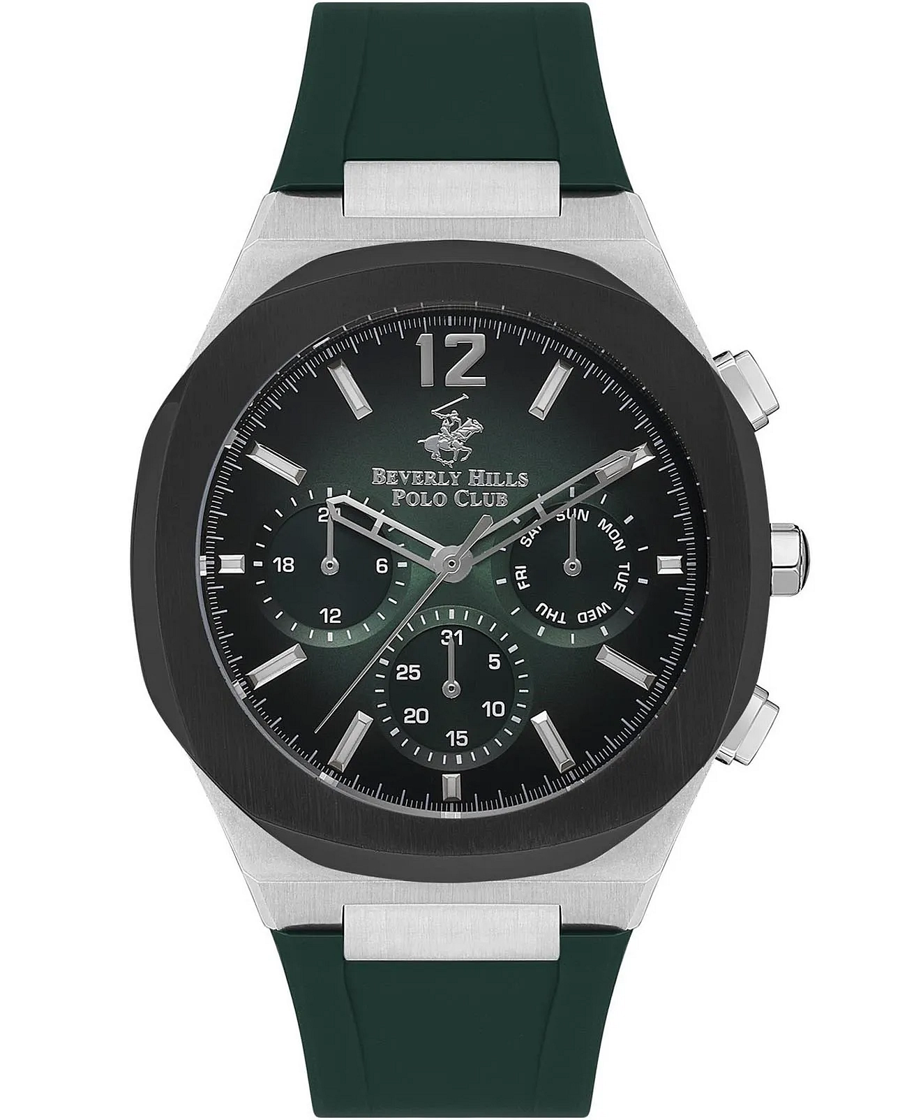 Beverly Hills Polo Club Men’s Multi Function Green Dial Watch – BP3539X.375