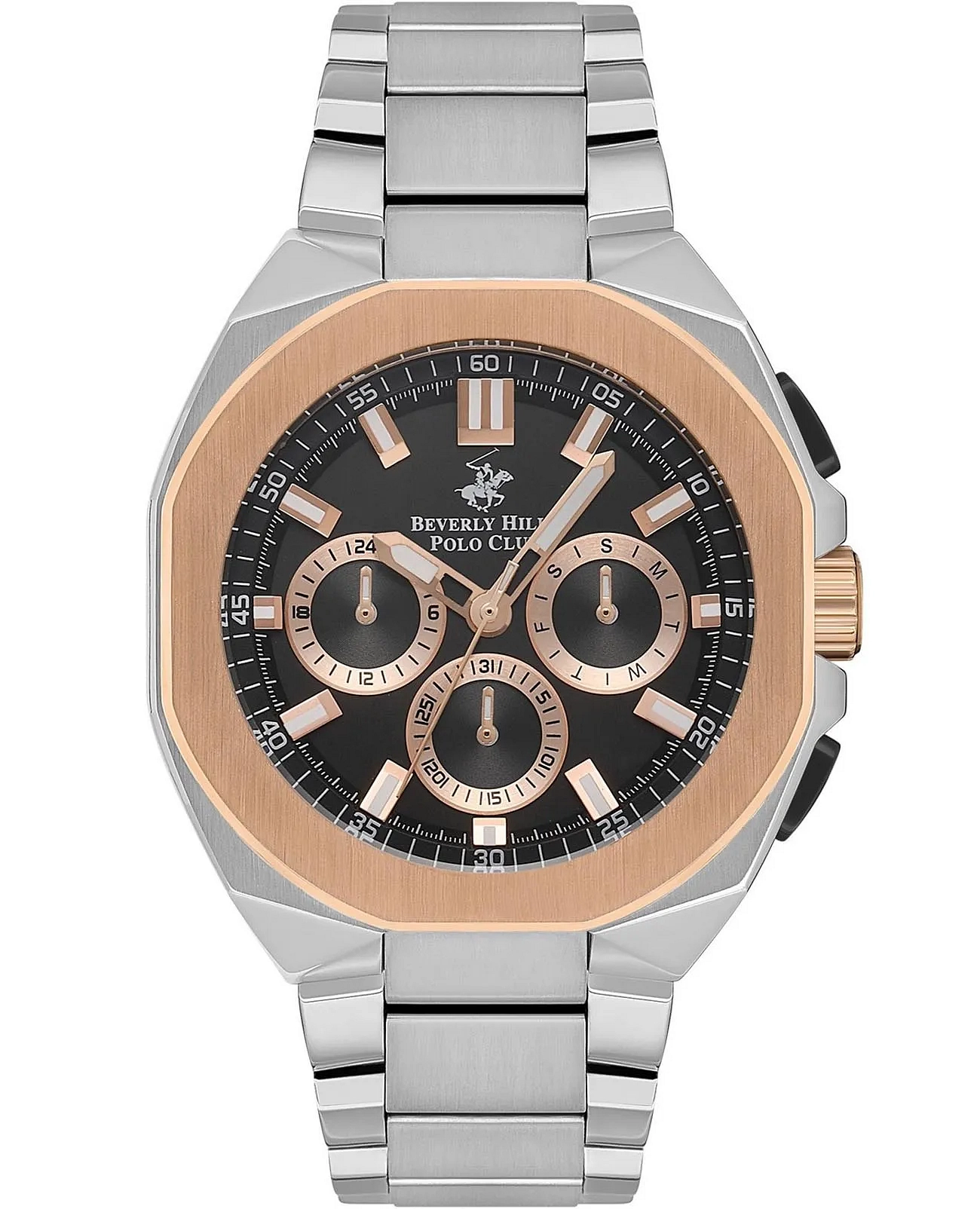 Beverly Hills Polo Club Men’s Multi Function Black Dial Watch – BP3537X.550