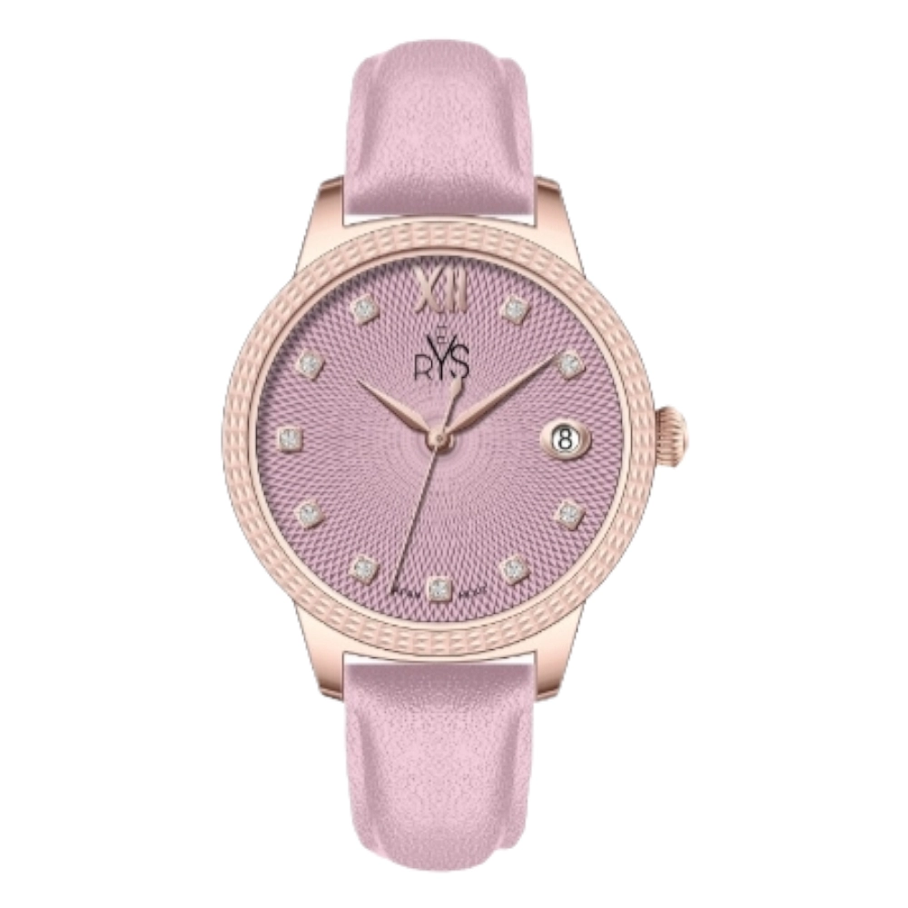 REYS WATCH WATCH-WOMEN-LEATHER-ROSE GOLD AND PURPLE R2040-LRPU