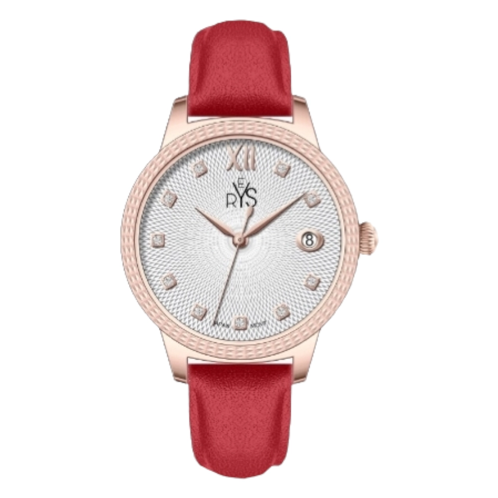 REYS WATCH WATCH-WOMEN-LEATHER-ROSE GOLD AND SILVER R2040-LRS