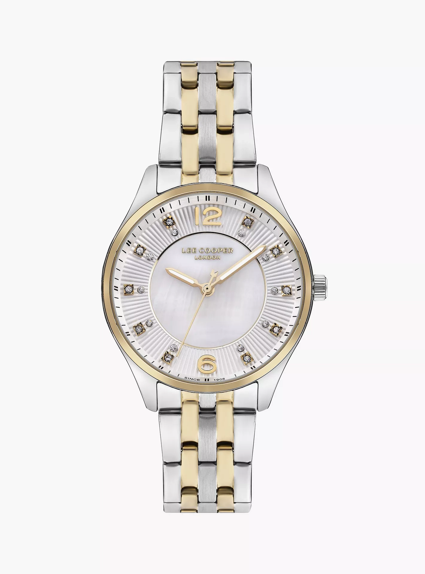 LEE COOPER Women’s Analog White MOP Dial Watch – LC07832.220