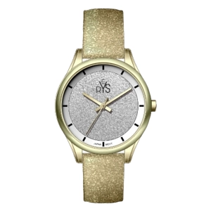 REYS WATCH WATCH-WOMEN-LEATHER-GOLD AND SILVER R2019-LGS