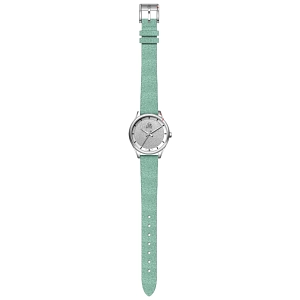 REYS WATCH WATCH-WOMEN-LEATHER-SILVER AND MINT GREEN R2019-LSMG
