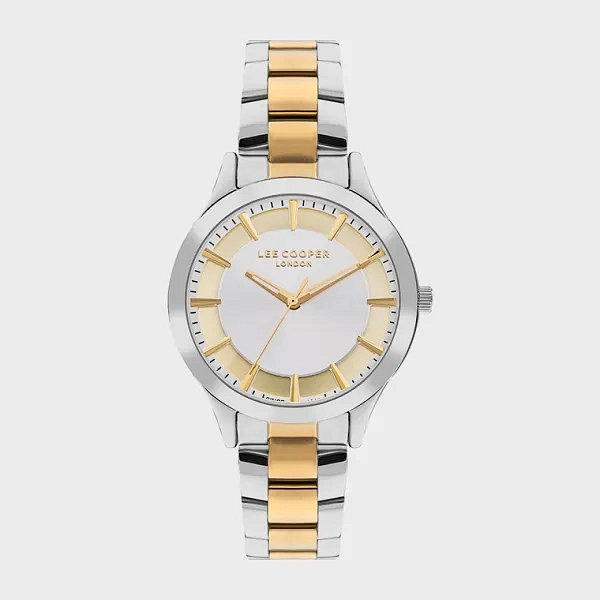 LEE COOPER Women’s Analog Silver And Gold Dial Watch – LC07880.230