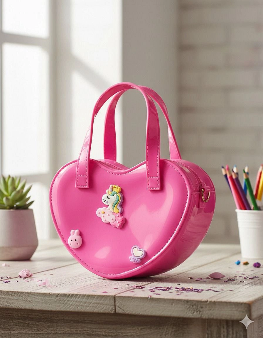 شنطة سلسلة سيليكون قلب الحجم الكبير