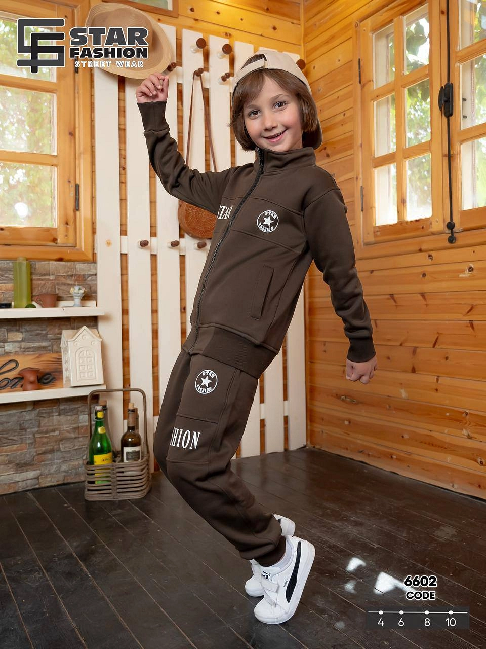 • طقم ميلتون قطن  مبطن فرو   كود: 6602