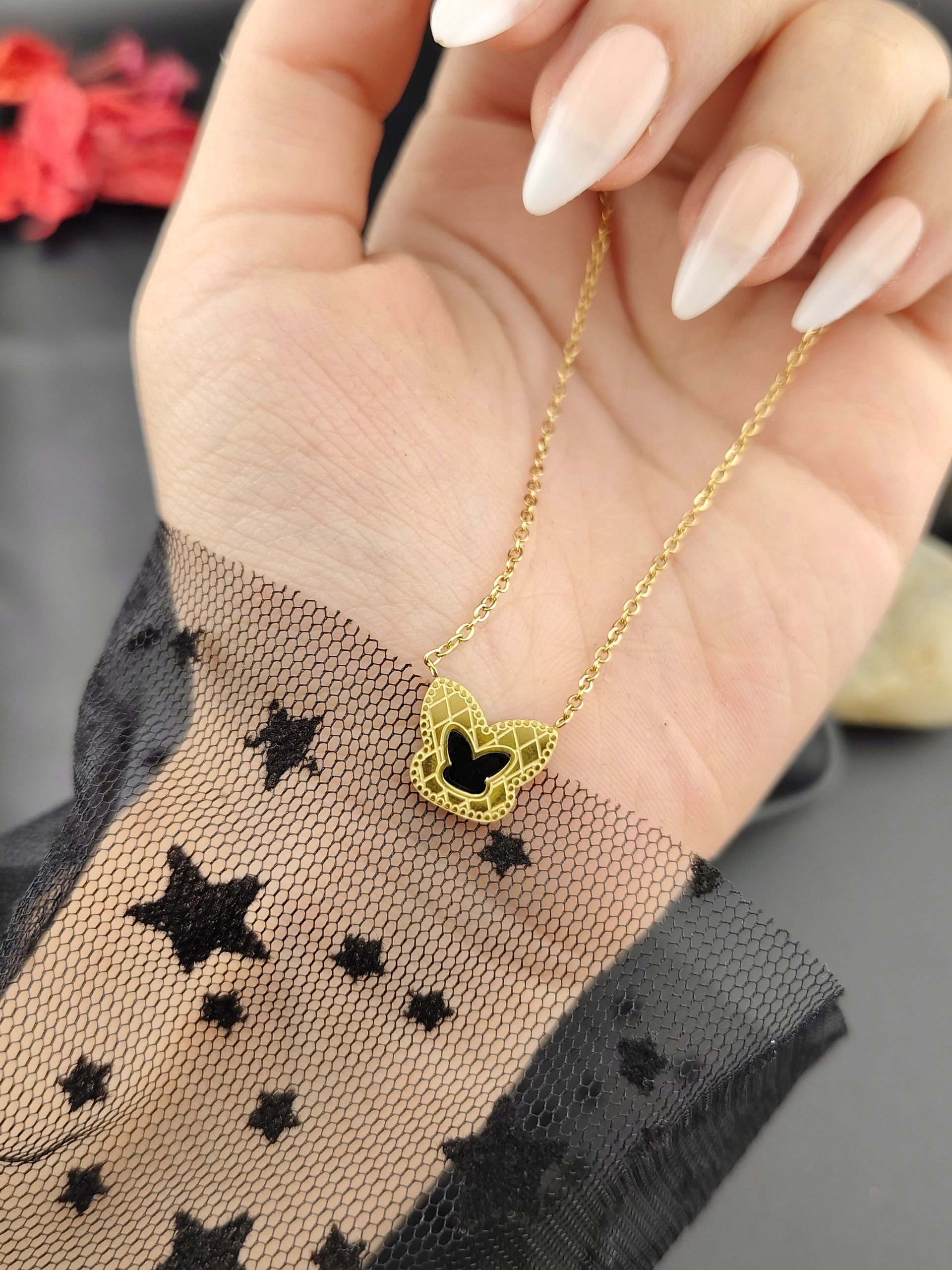 سلسلة فراشة 🔥✨ ستانلس ستيل 🤩