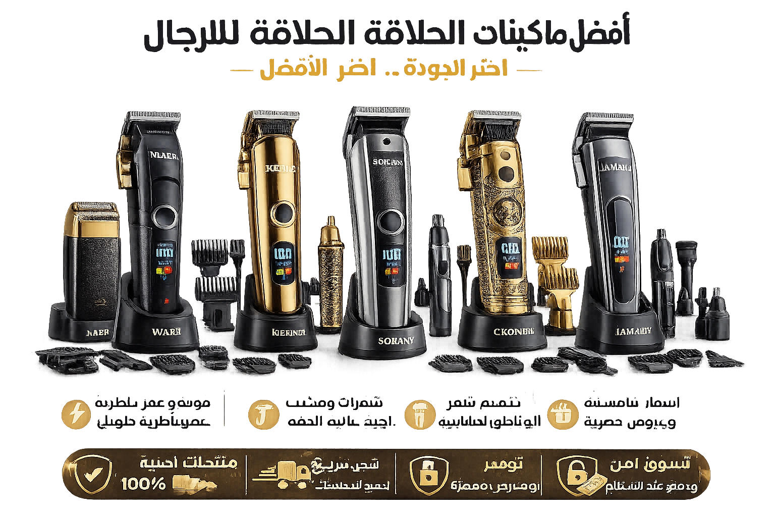 ماكينات حلاقة WAER ... Kemei .. Sokany ... CRONIER ...JAMAKY