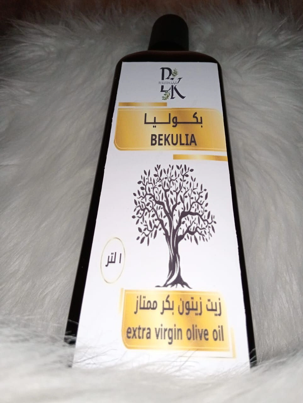 لتر زيت زيتون بكوليا زجاج