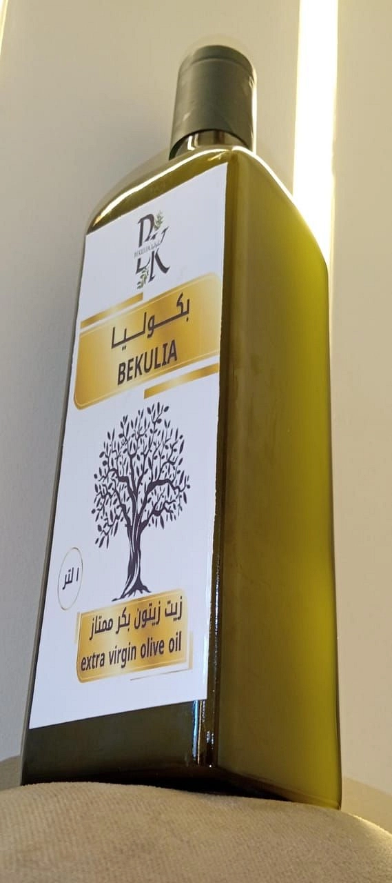 لتر زيت زيتون بكوليا زجاج