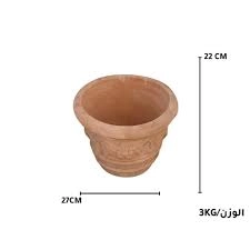 أصيص فخاري مزخرف