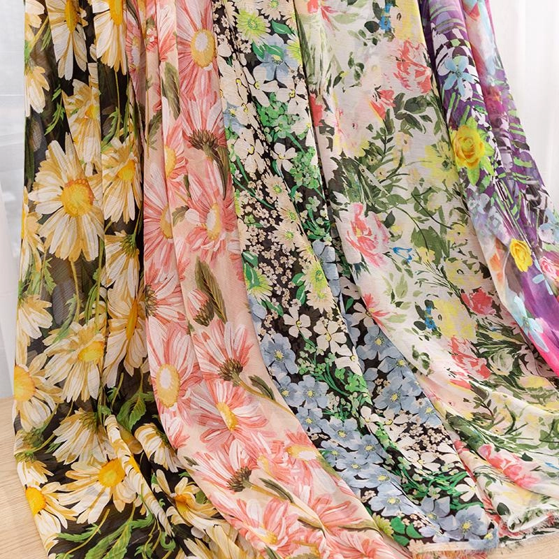 قماش شيفون مطبوع