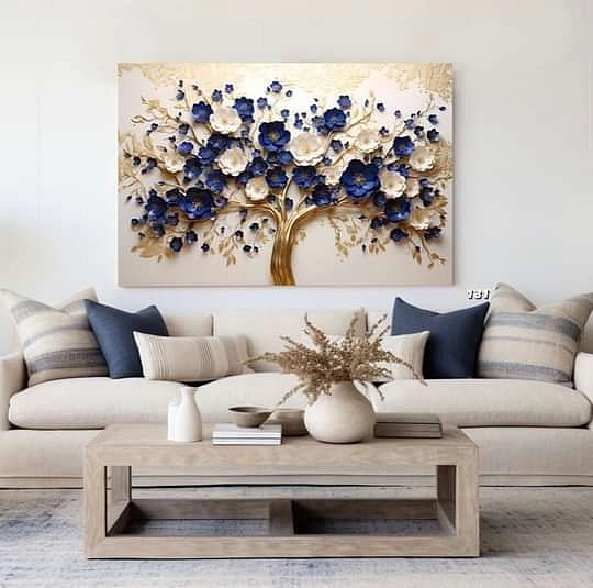 لوحة حائط ورود فنية